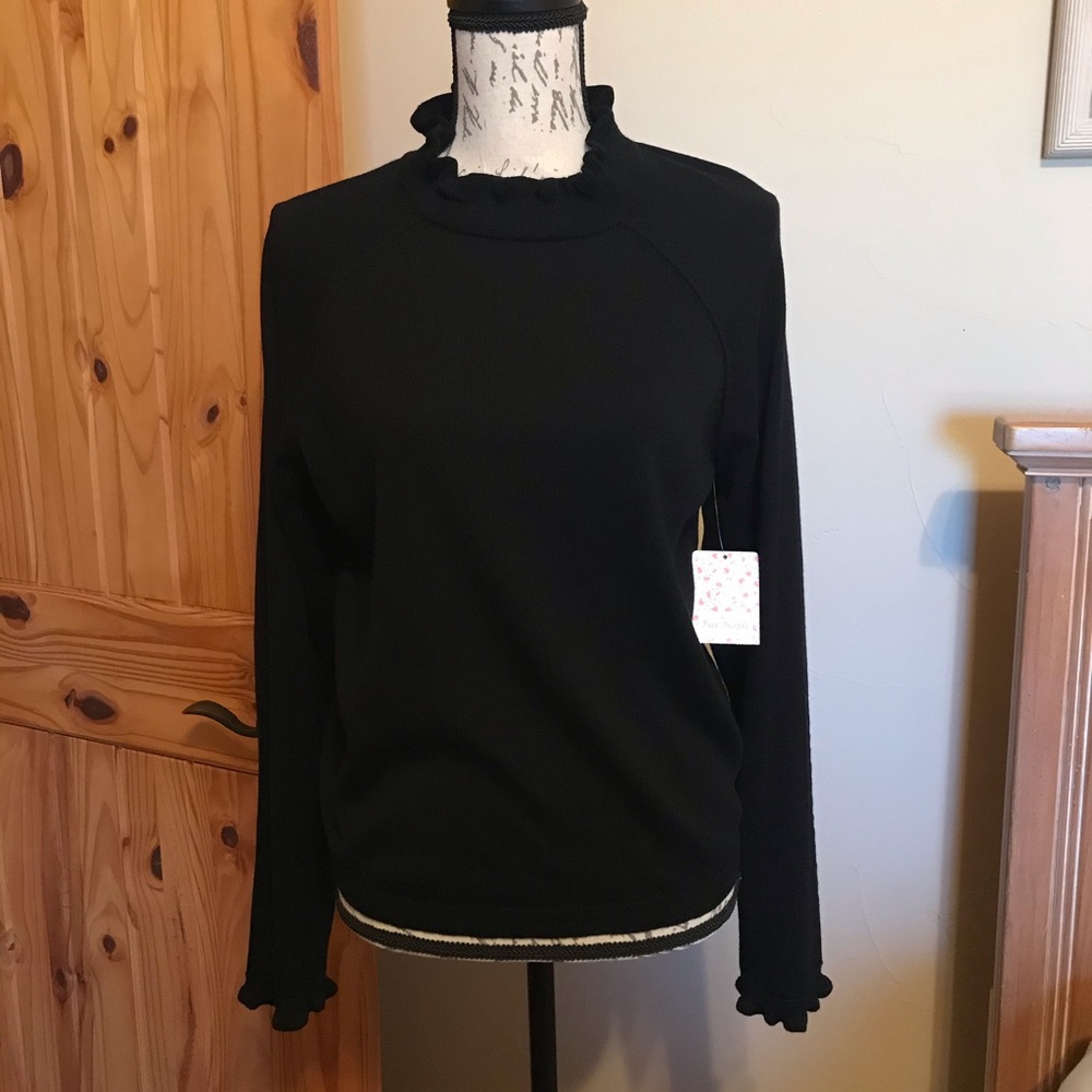 Free People Black Sweater NWT